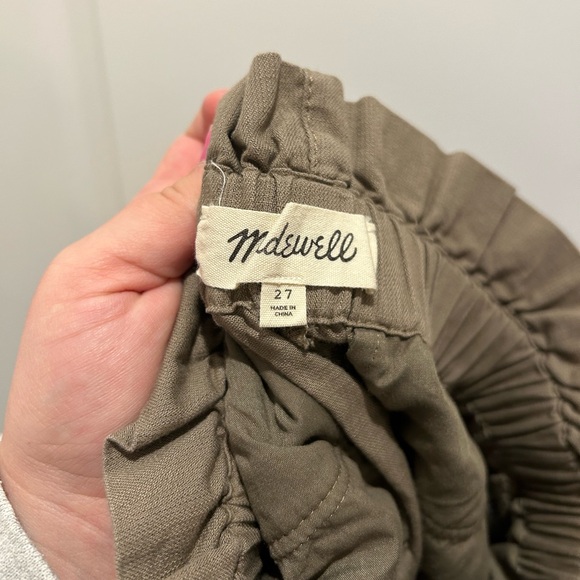 Madewell Pull-On Paperbag Pants Sz 27 - Picture 7 of 8